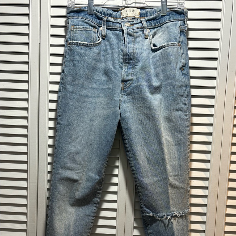 Free People - We The Free Distressed Light Blue Jeans